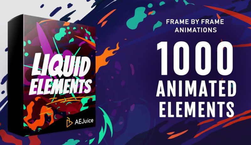 AEJuice Liquid Elements for After Effects and Premiere Pro