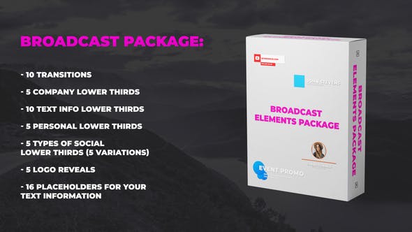 After Effects Template - Broadcast Elements Package (23821553)