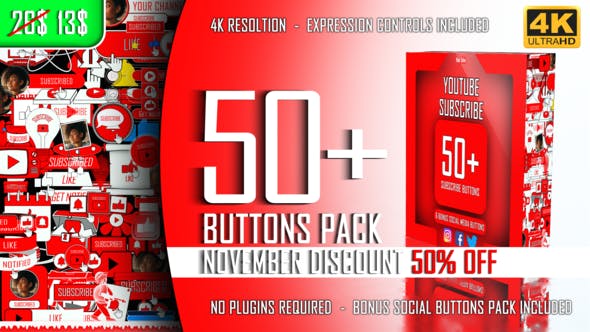 After Effects Template - Youtube Subscribe (29342972)