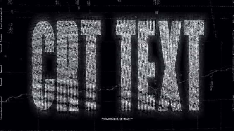 CRT TEXT + TITLES in Premiere Pro