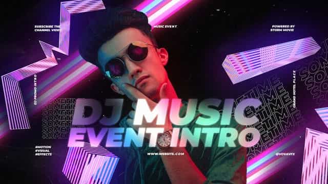 DJ Music Event Intro – After Effects Template