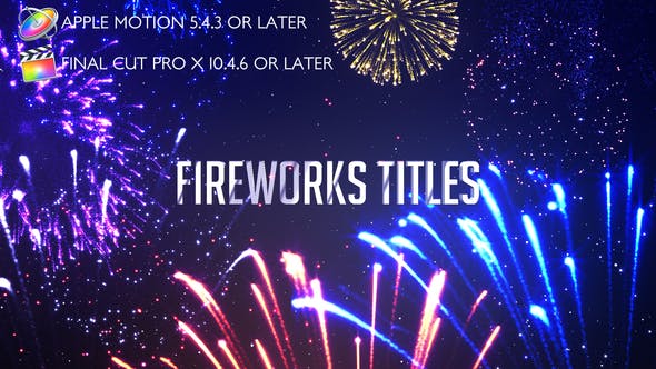 Fireworks Titles – Apple Motion – Video Titles Pack (28300178)