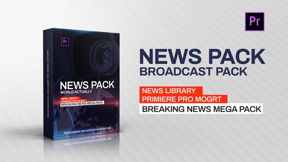 News Library – Broadcast Pack Premiere Pro Videohive – Premiere Pro Template (23261869)