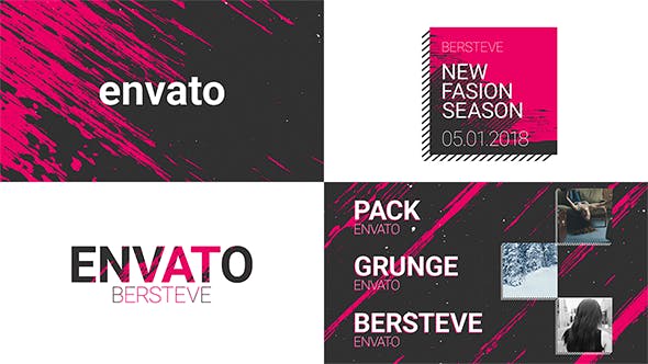 Videohive 21319891 Grunge Broadcast Package