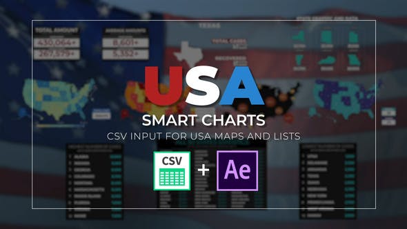 Videohive 26298475 USA Smart Charts Data-Driven Infographics