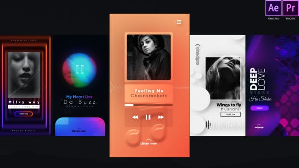 Videohive 27930058 Instagram Trendy Music Stories