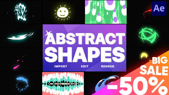 Videohive Abstract Liquid Shapes – After Effects