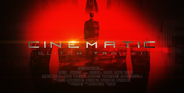Videohive Cinematic Glitch Trailer