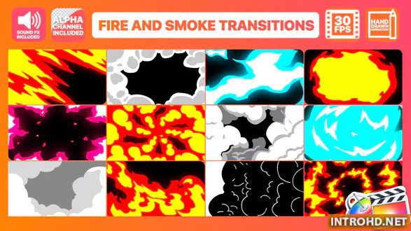 Videohive Fire And Smoke Transitions Final Cut Pro