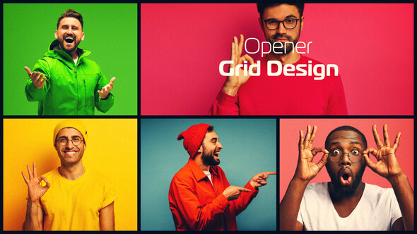 VideoHive Multiscreen Grid Slides 61397422