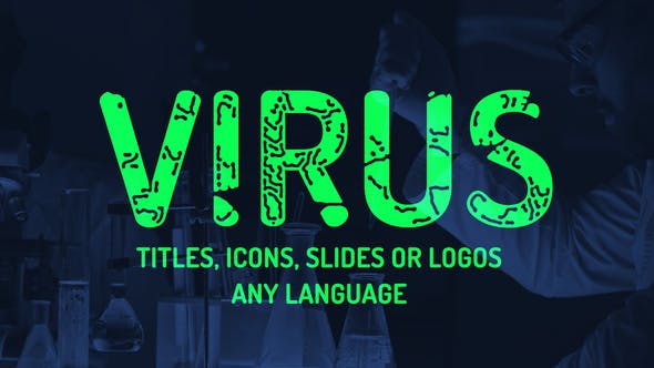 Virus titles, logo, icons reveal. Instagram stories presets. Videohive 25737875